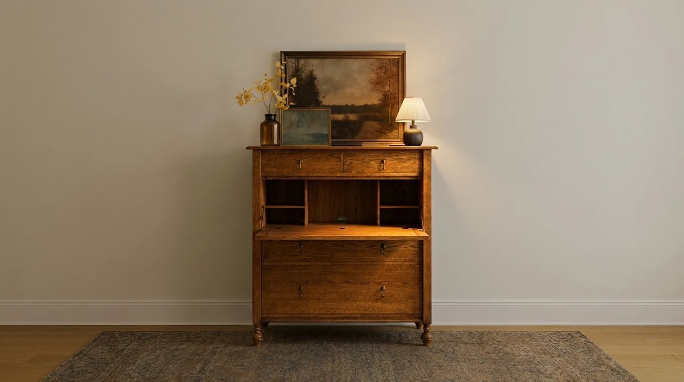 Scrivener, Fall-front writing bureau