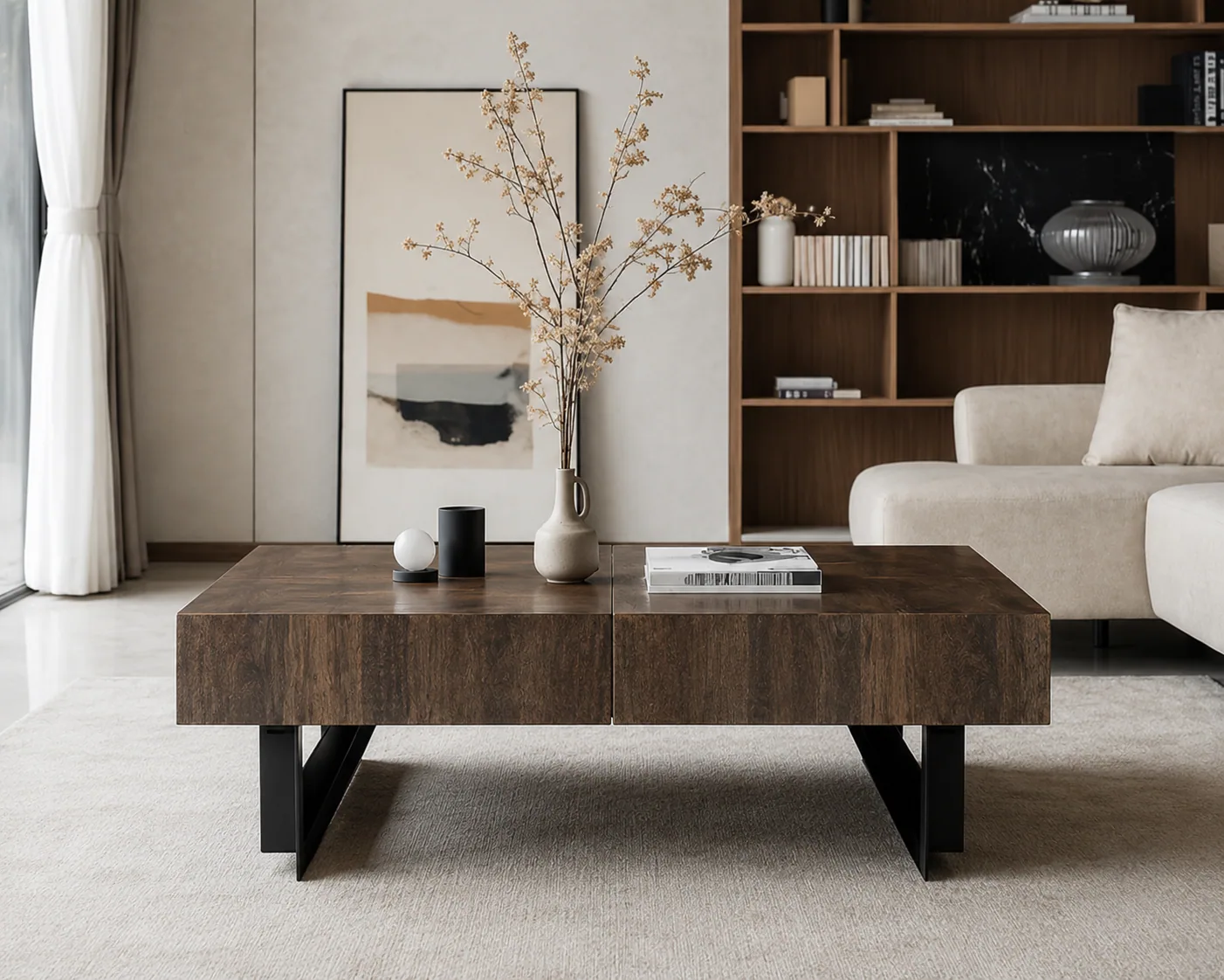 Coffer, Iron-framed low table