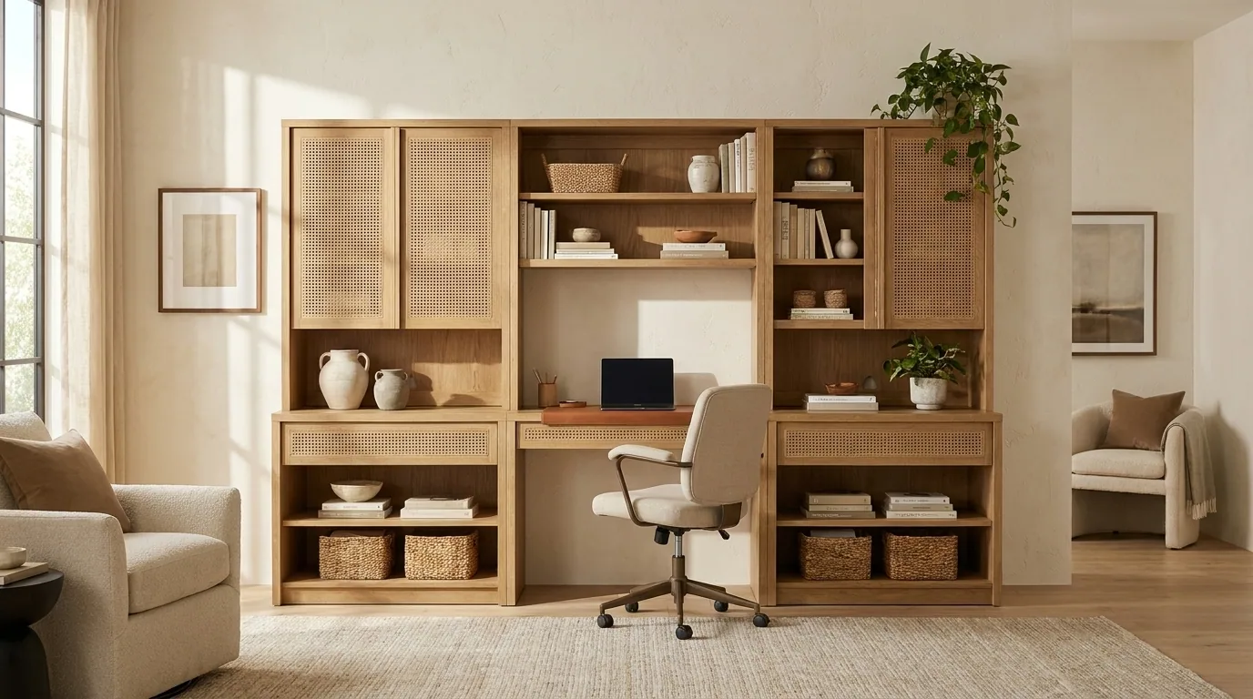 Gallery, Full-wall storage & desk